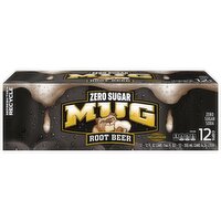 Mug Zero Sugar Soda Root Beer 12 Fl Oz, 12 Count