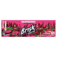 Brisk Raspberry Iced Tea, 12 fl oz, 12 count