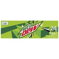 Mtn Dew Soda, Citrus, 12 Fl Oz, 24 Count