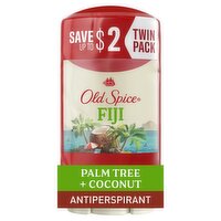 Old Spice Fresher Collection Fiji with Palm Tree Anti-Perspirant & Deodorant, 2.6 oz, 2 count