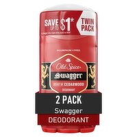 Old Spice Red Zone Collection Swagger Deodorant Value Pack, 3.0 oz, 2 count