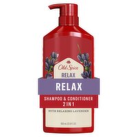 Old Spice Relax 2in1 Shampoo and Conditioner for Men, Healthier, Fuller, More Moisturized Looking H