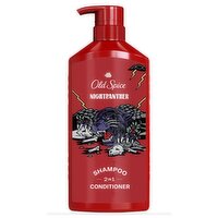 Old Spice Nightpanther Shampoo for Men, Healthier, Fuller, More Moisturized Looking Hair, 21.9oz