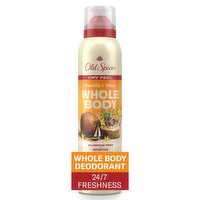 Old Spice Whole Body Deodorant for Men, Vanilla + Shea Aluminum Free Spray for 24/7 Freshness, 3.5oz