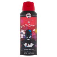 Old Spice Dark Knight Black Cherry + Nightfall Aluminum Free Underarm & Body Spray, 5.1 oz
