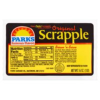 Parks Famous Flavor Original Scrapple, 16 oz