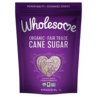 Wholesome Organic Fair Trade Cane Sugar, 32 oz, 32 Ounce