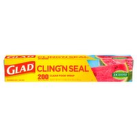 Glad Cling'n Seal Clear Food Wrap, 69 yd x 11-5/8 in