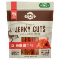 Supreme Source Salmon Recipe Savory Jerky Cuts Premium Dog Treats, 10 oz