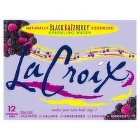 LaCroix Black Razzberry Sparkling Water, 12 fl oz, 12 count, 144 Fluid ounce