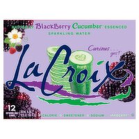 LaCroix Naturally Blackberry Cucumber Essenced Sparkling Water, 12 fl oz, 12 count
