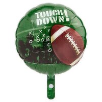 Touch Down! Football Standard Round Decorative Balloon, 17 in, 1 count, 1 Each