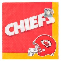 Amscan Chiefs Luncheon Napkins, 16 Count