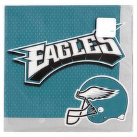 Amscan Philadelphia Eagles 2 Ply Luncheon Napkins, 16 count, 16 Each