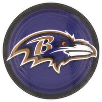 Amscan Baltimore Ravens 9 in. Plates, 8 count