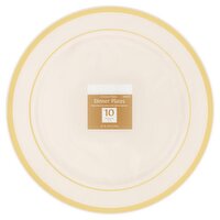 Amscan Premium Plastic 12 In Dinner Plates, 10 count