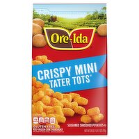 Ore-Ida Crispy Mini Tater Tots Seasoned Shredded Potatoes, 28 oz, 28 Ounce