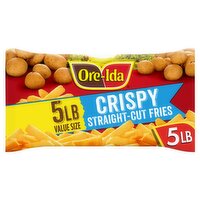 Ore-Ida Crispy Straight-Cut Fries French Fried Potatoes Value Size, 5 lb