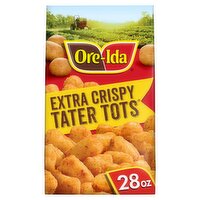 Ore-Ida Extra Crispy Tater Tots Seasoned Shredded Potatoes, 28 oz