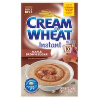 Cream of Wheat Maple Brown Sugar Instant Hot Cereal, 1.23 oz, 10 count