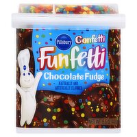 Pillsbury Funfetti Confetti Chocolate Fudge Frosting, 15.6 oz