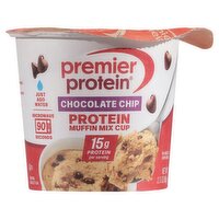 Premier Protein Chocolate Chip Protein Muffin Mix Cup, 2.3 oz