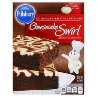 Pillsbury Chocolatier Collection Cheesecake Swirl Premium Brownie Mix, 15.5 oz, 15.5 Ounce