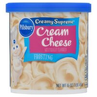 Pillsbury Creamy Supreme Cream Cheese Frosting, 16 oz, 16 Ounce