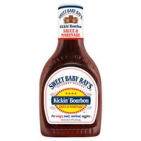 Sweet Baby Ray's Kickin' Bourbon Sauce & Marinade, 16 fl oz, 16 Fluid ounce