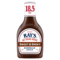 Ray's No Sugar Added Sweet & Smoky Barbecue Sauce, 18.5 oz