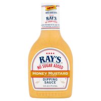 Ray's No Sugar Added Honey Mustard Flavored Dipping Sauce, 16 fl oz, 16 Fluid ounce