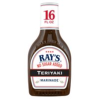 Ray's No Sugar Added Teriyaki Marinade, 16 fl oz, 16 Fluid ounce