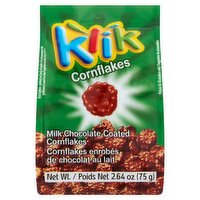 Klik Milk Chocolate Coated Cornflakes, 2.64 oz