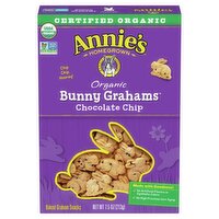 Annie's Homegrown Bunny Grahams Organic Chocolate Chip Baked Graham Snacks, 7.5 oz