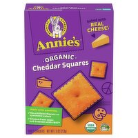 Annie's Organic Cheddar Squares Baked Crackers, 7.5 oz, 7.5 Ounce