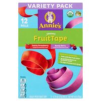 Annie's Organic Swirly Strawberry and Bendy Berry Really Peely Fruit Tape, 0.75 oz, 12 count