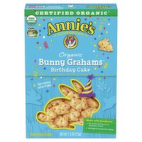 Annie's Homegrown Bunny Grahams Organic Birthday Cake Baked Graham Snacks, 7.5 oz, 7.5 Ounce