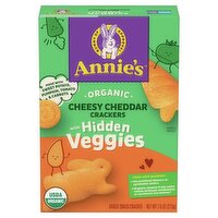 Annie's Organic Cheesy Cheddar with Hidden Veggies Baked Snack Cracker, 7.5 oz