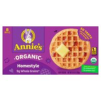 Annie's Organic Homestyle Waffles, 8 count, 9.8 oz