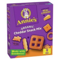 Annie's Organic Cheddar Snack Mix Baked Crackers, 9 oz