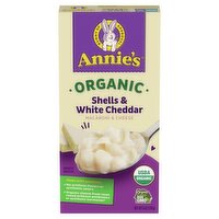 Annie's Organic Shells & White Cheddar Macaroni & Cheese, 6 oz, 6 Ounce