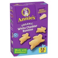 Annie's Organic White Cheddar Bunnies Baked Crackers, 7.5 oz