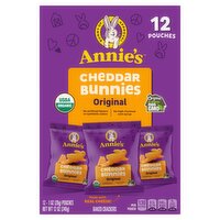 Annie's Original Cheddar Bunnies Baked Crackers, 1 oz, 12 count