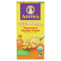 Annie's Vegan Mac Macaroni & Cheese Flavor Macaroni & Sauce, 6 oz, 6 Ounce