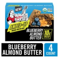 Dave's Killer Bread Amped-Up Blueberry Almond Butter Organic Protein Bars, 1.9 oz, 4 count