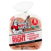 Dave's Killer Bread Organic Burger Buns, 8 count, 17.6 oz