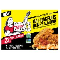 Dave's Killer Bread Oat-Rageous Honey Almond Organic Snack Bars, 1.75 oz, 4 count