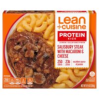 Lean Cuisine Protein Kick Salisbury Steak with Macaroni & Cheese, 9 1/2 oz, 9.5 Ounce