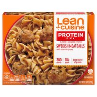 Lean Cuisine Protein Kick Swedish Meatballs with Pasta in Gravy, 9 1/8 oz