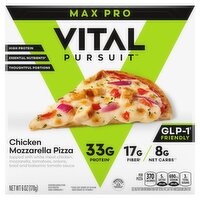 Vital Pursuit Max Pro Chicken Mozzarella Pizza, 6 oz